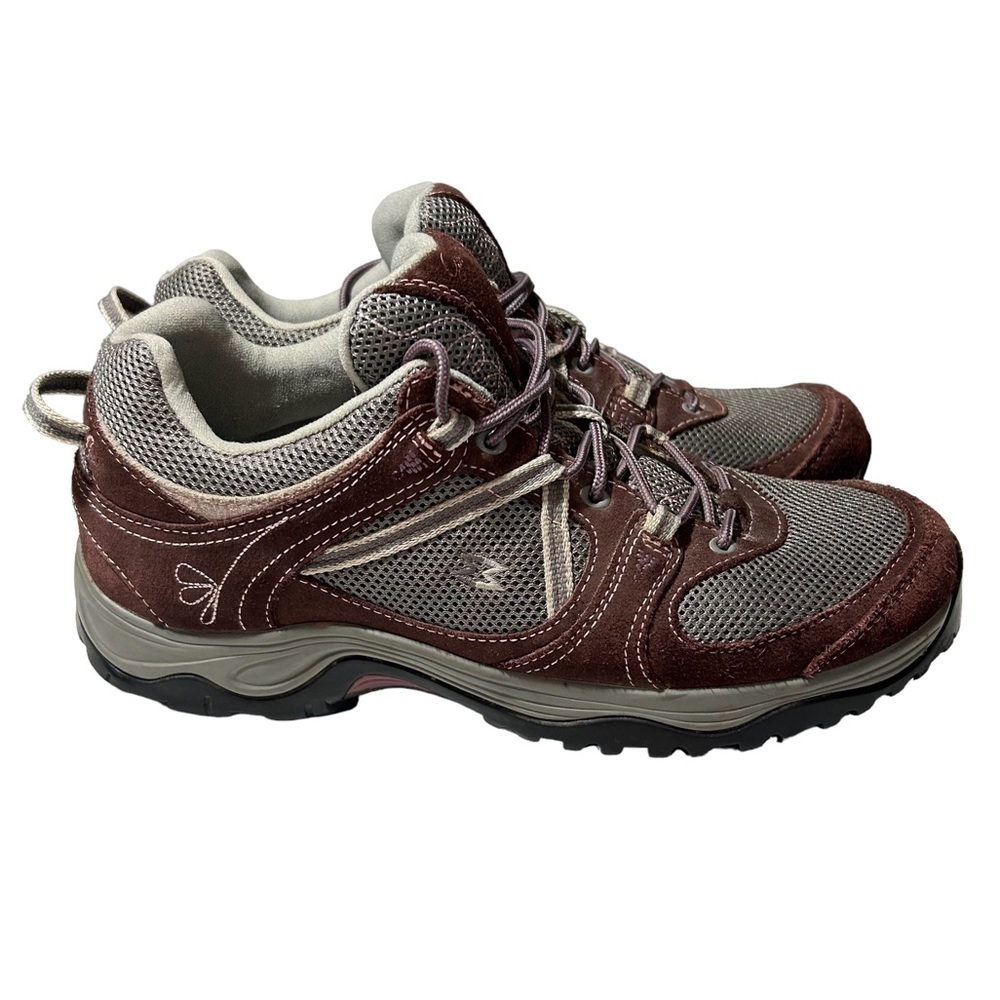 Garmont Women's Amica Brown Suede Mesh Trail Hiking Shoes Vibram Soles US 10